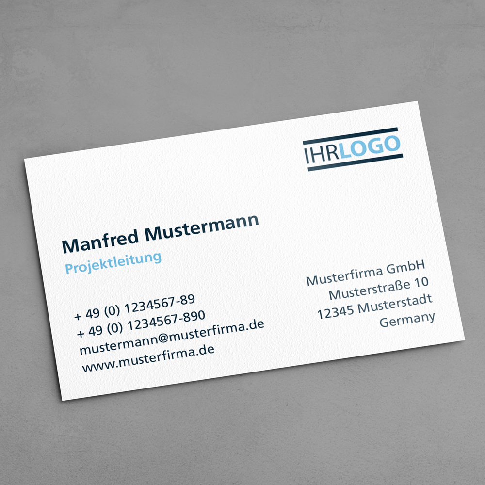 Visitenkarten im Corporate Design Business Solution