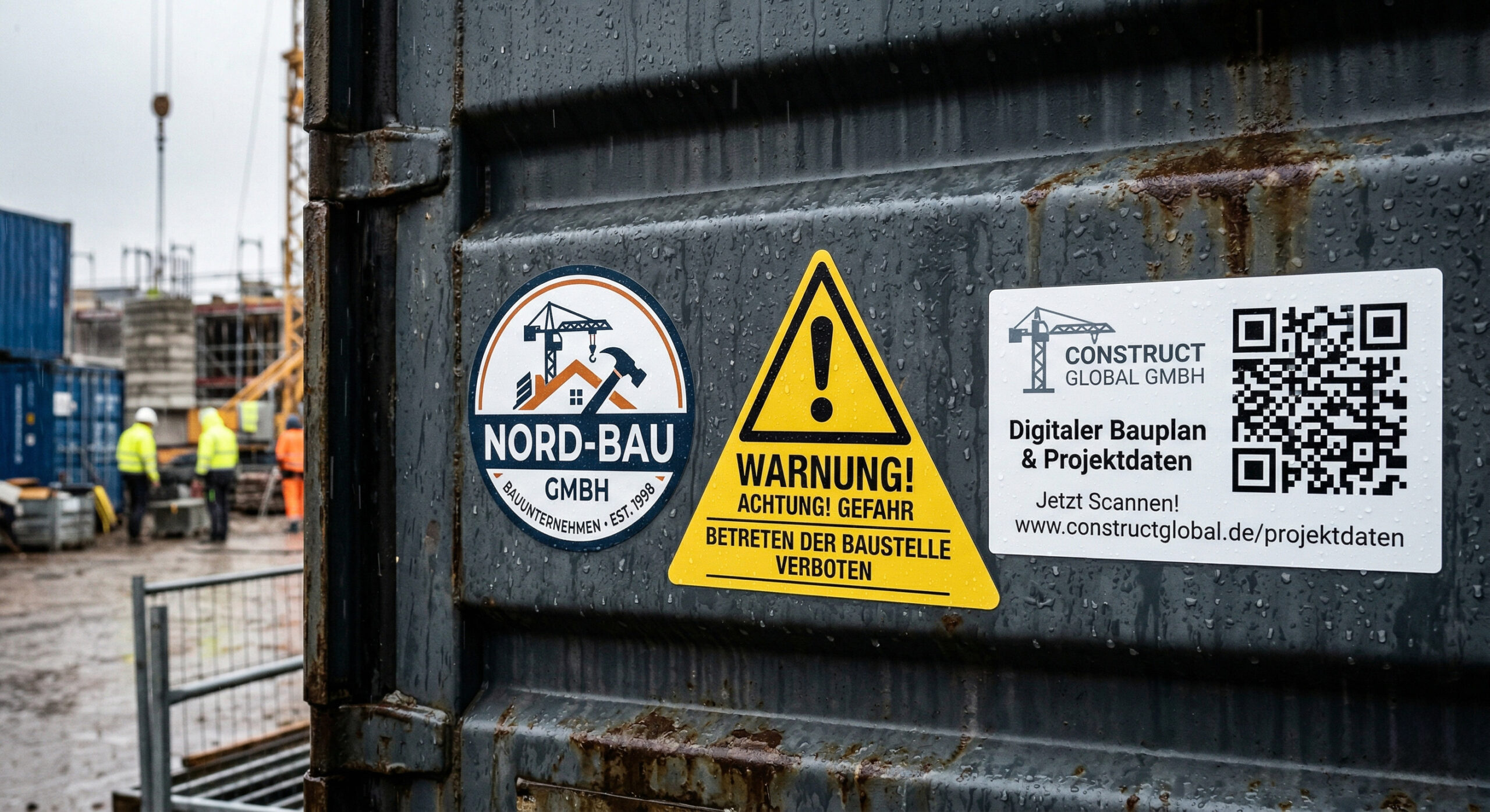 Maschinen Aufkleber Outdoor und wetterfest